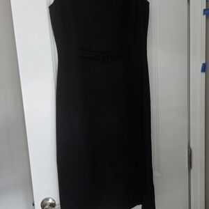 Barneys New York Asymmetrical Black Dress